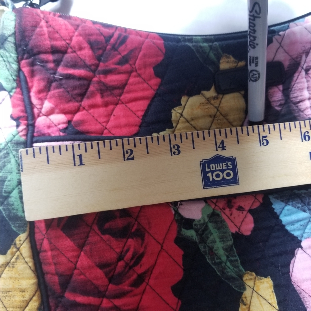 VERA BRADLEY HAVANA ROSE PATTERN CROSSBODY PURSE - Picture 5 of 16